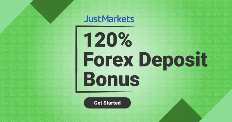 JustMarket to Obtain an Exciting 120% Deposit Bonus