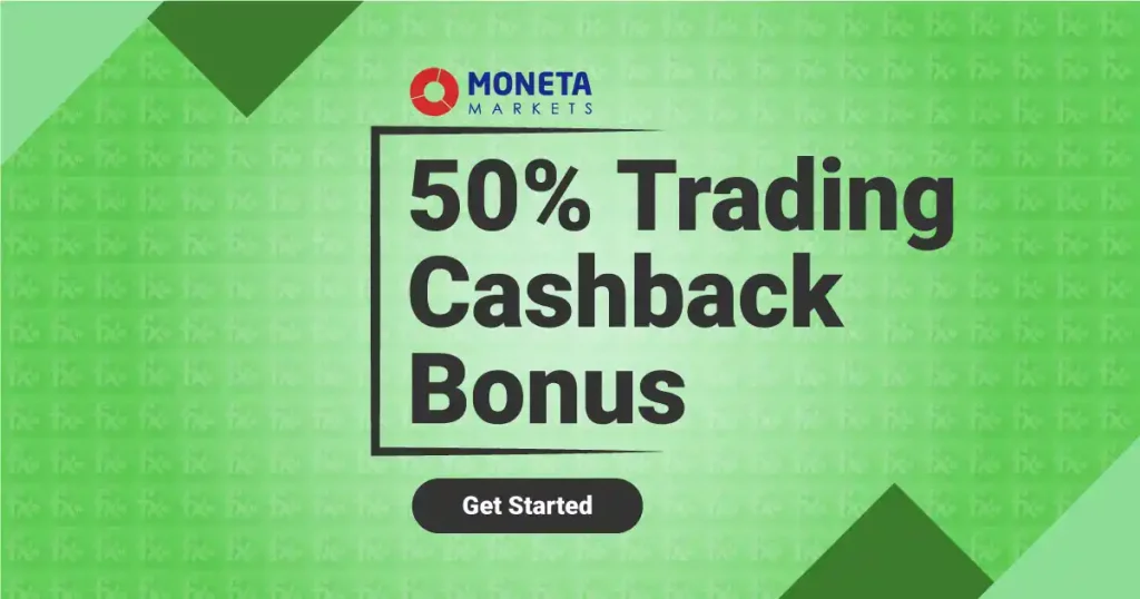 Obtaining a 50% Trading Cashback Bonus at Moneta Markets 1 Obtaining a 50% Trading Cashback Bonus at Moneta Markets