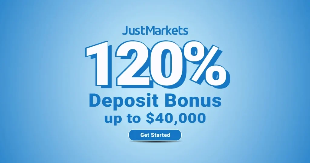 JustMarkets 120% Forex Deposit Bonus for the New Year in 2025
