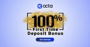 OctaFX Offer of 100% First-Time Welcome Bonus for  Trading