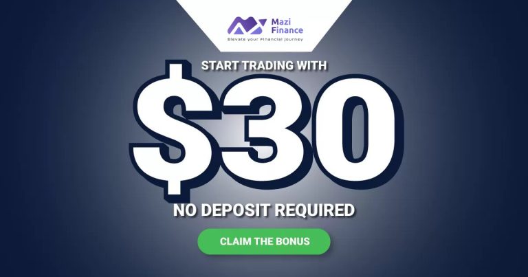 Mazi Finance $30 Welcome No Deposit Bonus for Forex Traders