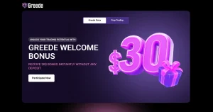 Greede offers forex traders a $30 No Deposit Bonus
