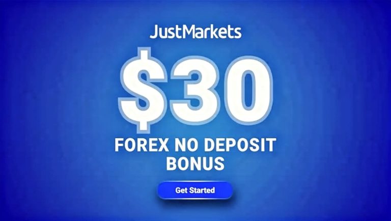 JustMarkets $30 Welcome Bonus Claim Free Trading Credit